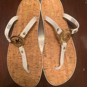 White Michael Kors Sandals